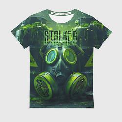Футболка женская Сталкерский противогаз, цвет: 3D-принт
