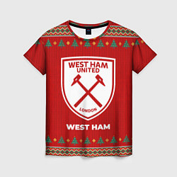 Футболка женская West Ham new year, цвет: 3D-принт