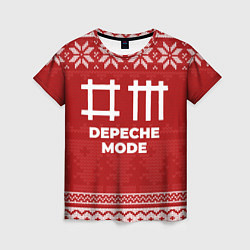 Футболка женская Новогодний Depeche Mode, цвет: 3D-принт