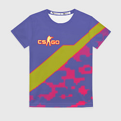 Футболка женская Counter strike camo line, цвет: 3D-принт