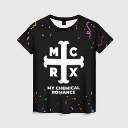 Футболка женская My Chemical Romance конфети, цвет: 3D-принт