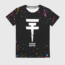Футболка женская Tokio Hotel конфети, цвет: 3D-принт