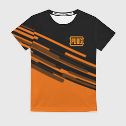 Футболка женская PUBG geometry line, цвет: 3D-принт