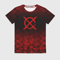 Футболка женская CreepyPasta red poly, цвет: 3D-принт