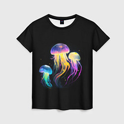 Футболка женская Танец трёх медуз, цвет: 3D-принт