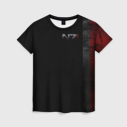 Футболка женская Shepard N7 - темный, цвет: 3D-принт
