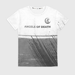 Женская футболка Angels of Death - white gradient посередине