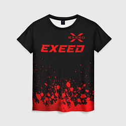 Футболка женская Exeed - red gradient посередине, цвет: 3D-принт