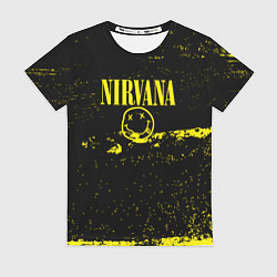 Женская футболка Нирвана шум