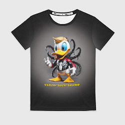 Футболка женская Venom-Duck-Trump joke, цвет: 3D-принт