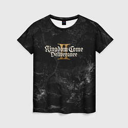 Футболка женская Kingdom Come Deliverance 2 dark logo, цвет: 3D-принт