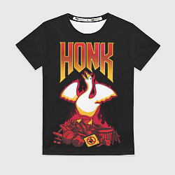 Футболка женская Goose - honk, цвет: 3D-принт