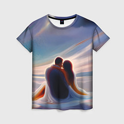 Женская футболка Влюбленные на рассвете