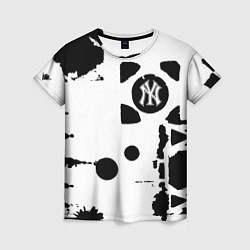 Футболка женская New York yankees - baseball team pattern, цвет: 3D-принт