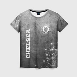 Футболка женская Chelsea - grey gradient вертикально, цвет: 3D-принт