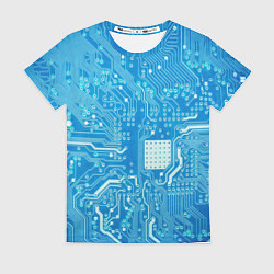Футболка женская Системная плата, цвет: 3D-принт