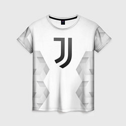 Футболка женская Juventus white poly, цвет: 3D-принт