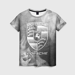 Футболка женская Porsche - grey gradient, цвет: 3D-принт