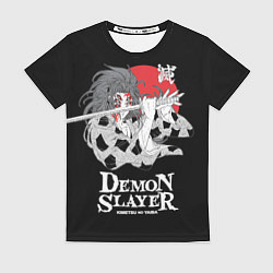 Футболка женская Кокушибо Тсугикуни демон, цвет: 3D-принт