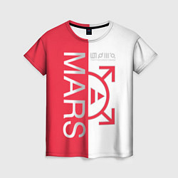 Женская футболка 30 Seconds to Mars poster