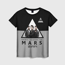 Футболка женская 30 Seconds to Mars - poster, цвет: 3D-принт