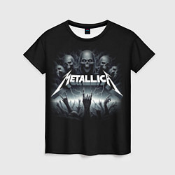 Футболка женская Metallica thrash metal - gesture, цвет: 3D-принт