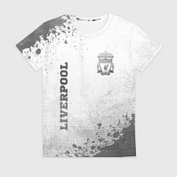 Футболка женская Liverpool - white gradient вертикально, цвет: 3D-принт