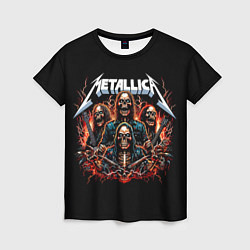 Женская футболка Metallica forever - thrash metal