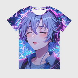 Футболка женская Влюбленный в музыку, цвет: 3D-принт