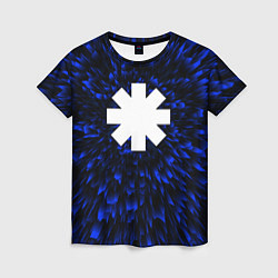 Футболка женская Red Hot Chili Peppers blue energy, цвет: 3D-принт