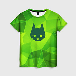 Футболка женская Stray green poly, цвет: 3D-принт