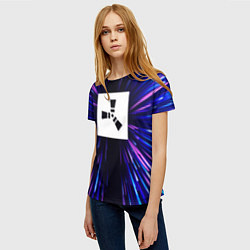 Футболка женская Rust neon energy, цвет: 3D-принт — фото 2