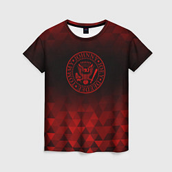 Футболка женская Ramones red poly, цвет: 3D-принт