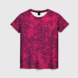 Футболка женская Насыщенный розовый текстура, цвет: 3D-принт
