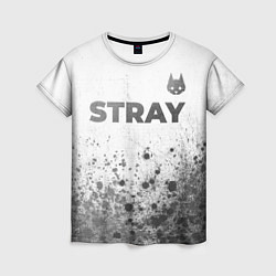 Футболка женская Stray - white gradient посередине, цвет: 3D-принт