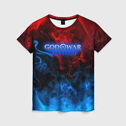 Женская футболка God of War битва огня