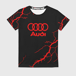 Женская футболка Audi storm