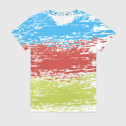 Футболка женская Взмах кистью, цвет: 3D-принт