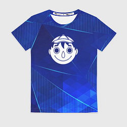 Футболка женская Tomodachi Game blue poly, цвет: 3D-принт