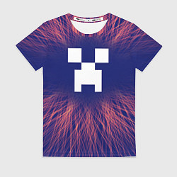 Футболка женская Minecraft red energy, цвет: 3D-принт