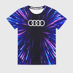 Футболка женская Audi neon energy, цвет: 3D-принт