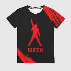 Футболка женская Queen - red gradient, цвет: 3D-принт