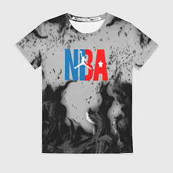 Женская футболка NASA неоновый огонь