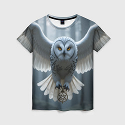 Футболка женская Белоснежная сова, цвет: 3D-принт