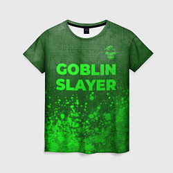 Футболка женская Goblin Slayer - green gradient посередине, цвет: 3D-принт