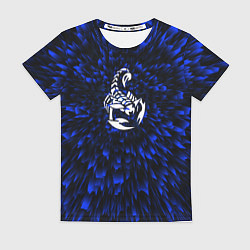 Футболка женская Scorpions blue energy, цвет: 3D-принт