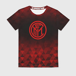 Футболка женская Inter red poly, цвет: 3D-принт