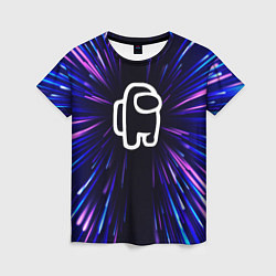 Футболка женская Among Us neon energy, цвет: 3D-принт