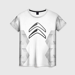 Футболка женская Citroen white poly, цвет: 3D-принт