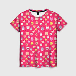 Футболка женская Skzoo pattern pink, цвет: 3D-принт